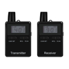 Two Way Wireless Tour Guide System,50channels Black RC2402 (1 Transmitter and 1 Receiver)
