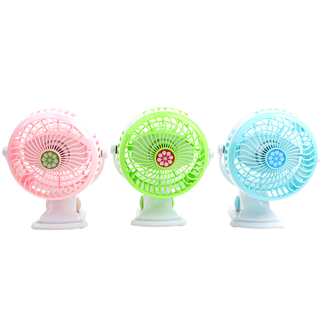 Portable High Speed USB Port Cooling Small Mini Clip Desk Fan 4" HJ-5019
