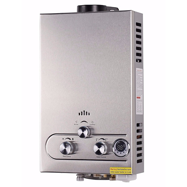 Flue Type Gas Water Heater with Digital Temperature Display